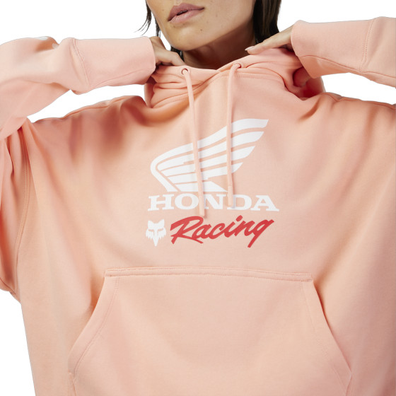 Dámská mikina - FOX x Honda Oversized Po Hoodie 2025 - Pale Pink