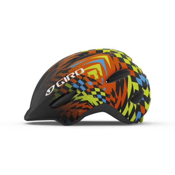 Dětská přilba MTB - GIRO Scamp - Mat Black Check Fade