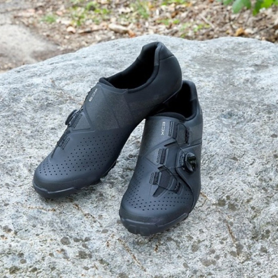 Boty SPD - Shimano SH-XC300 Wide - černá 