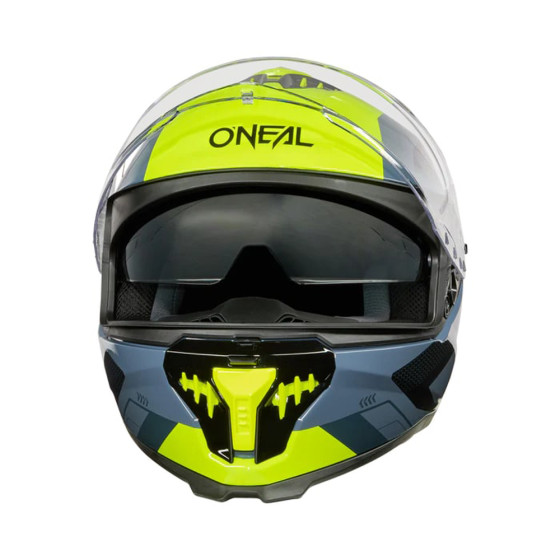 Přilba na silniční moto - O´NEAL Challenger EXO - černá/šedá/žlutá