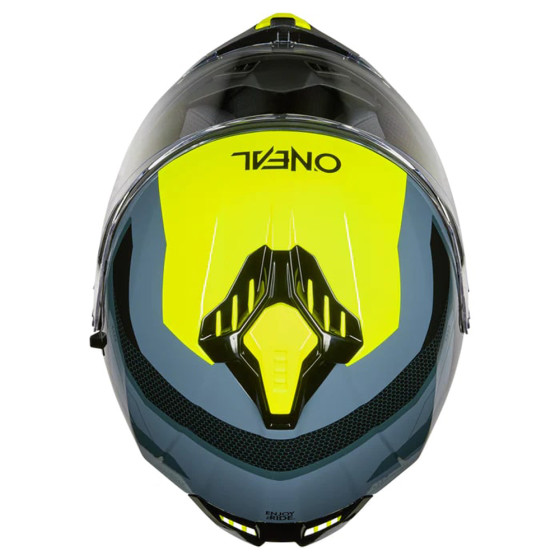 Přilba na silniční moto - O´NEAL Challenger EXO - černá/šedá/žlutá