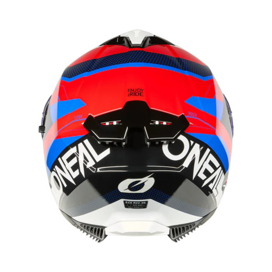 Přilba na silniční moto - O´NEAL Challenger EXO - černá / bílá / červená / modrá