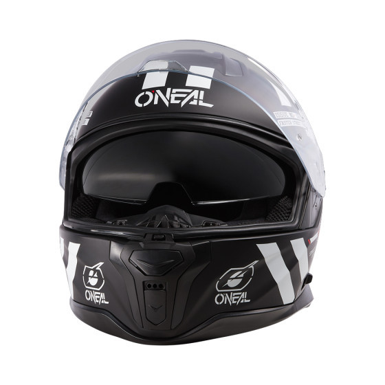 Přilba na silniční moto - O´NEAL Challenger Warhawk - černá / bílá / červená