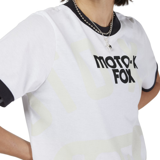 Dámské triko - FOX Womens Circa 74 Ringer Tee 2025 - White