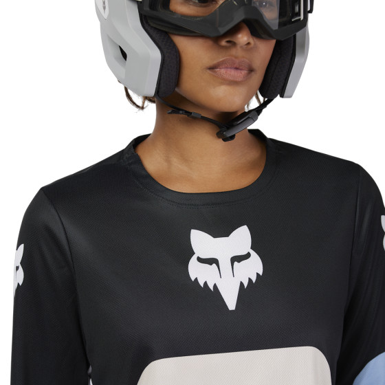 Dámský dres - FOX W Ranger Ls Grid 2025 - Black