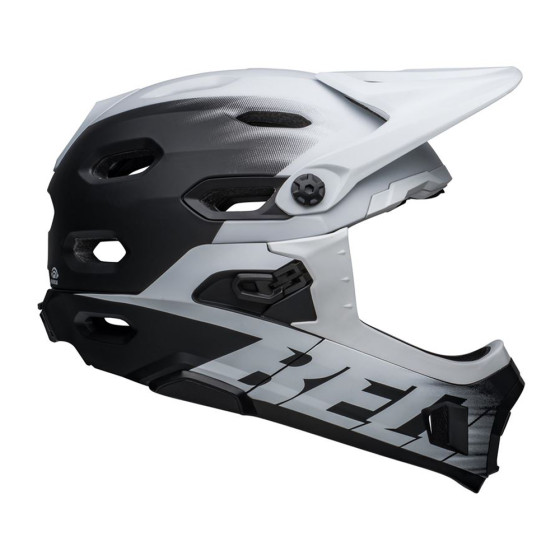 Přilba MTB - BELL Super DH Spherical 2025 - Black / White
