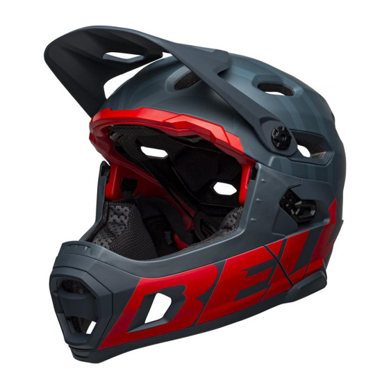 Přilba MTB - BELL Super DH Spherical 2025 - Mat Blue / Crimson