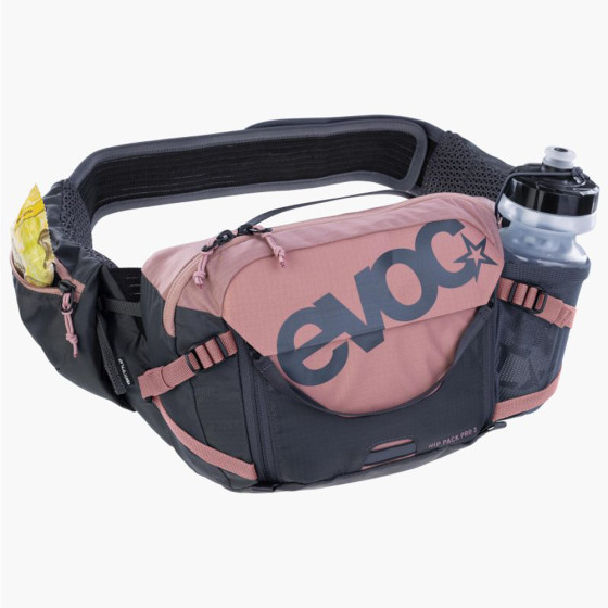 Ledvinka - EVOC Hip Pack Pro 3 - Dusty Pink / Carbon Grey