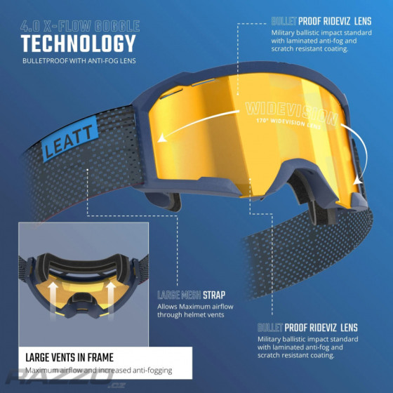 Brýle - LEATT Velocity 4.0 MTB X-Flow - Timber