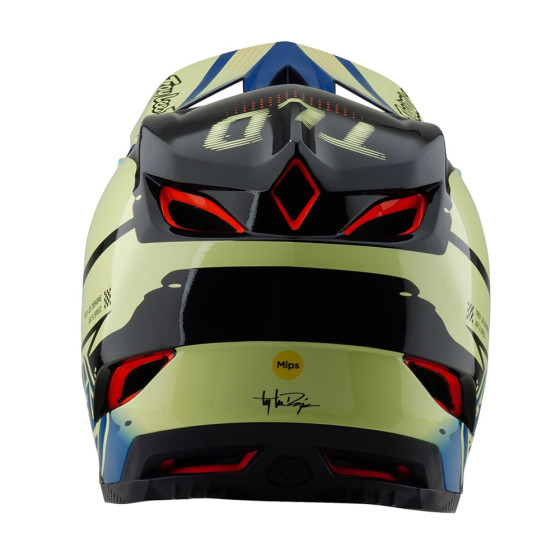Integrální přilba - TROY LEE DESIGNS D4 Composite MIPS 2025 - Drip Glo Yellow