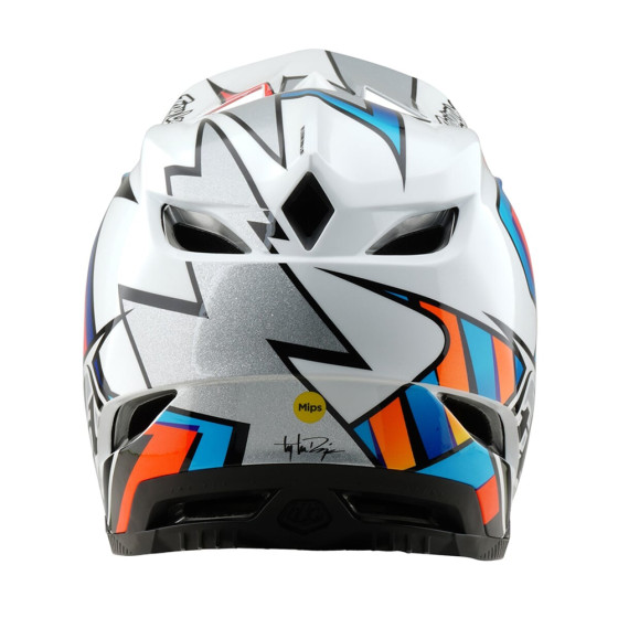 Integrální přilba - TROY LEE DESIGNS D4 Composite MIPS 2025 - Frames White / Silver