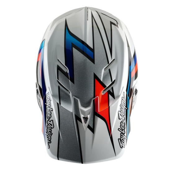 Integrální přilba - TROY LEE DESIGNS D4 Composite MIPS 2025 - Frames White / Silver