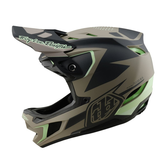 Integrální přilba - TROY LEE DESIGNS D4 Composite MIPS 2025 - Optic Timber