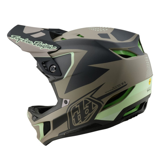 Integrální přilba - TROY LEE DESIGNS D4 Composite MIPS 2025 - Optic Timber