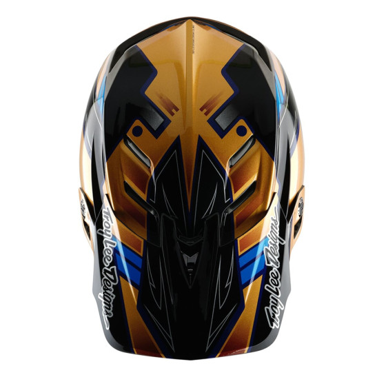 Integrální přilba - TROY LEE DESIGNS D4 Composite MIPS 2025 - Royalty Black / Gold