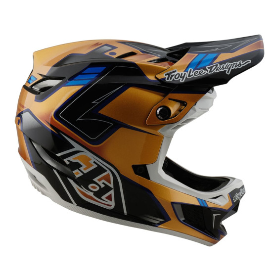 Integrální přilba - TROY LEE DESIGNS D4 Composite MIPS 2025 - Royalty Black / Gold