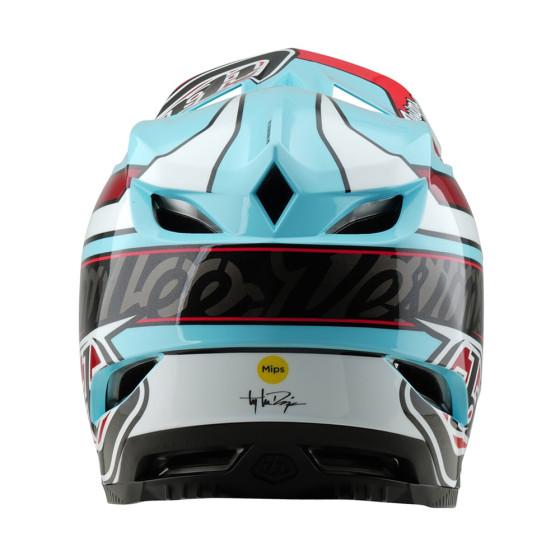Integrální přilba - TROY LEE DESIGNS D4 Polyacralite MIPS 2025 - Linear Blue