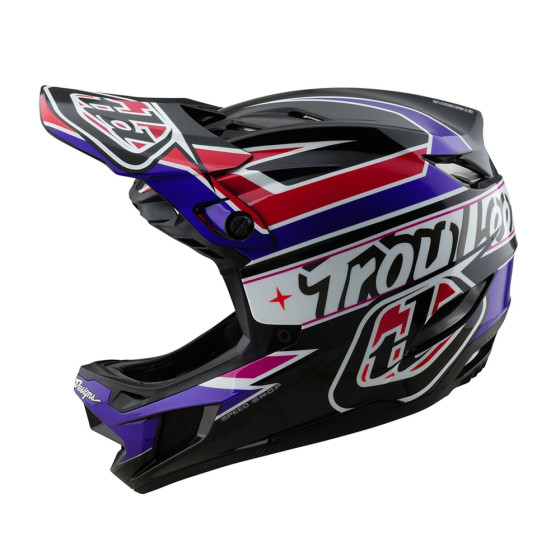 Integrální přilba - TROY LEE DESIGNS D4 Polyacralite MIPS 2025 - Linear Black