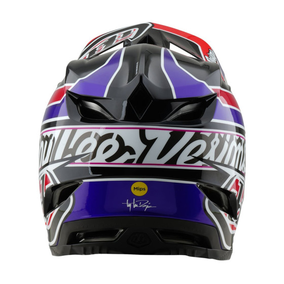 Integrální přilba - TROY LEE DESIGNS D4 Polyacralite MIPS 2025 - Linear Black