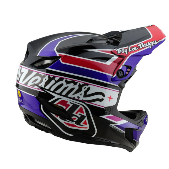 Integrální přilba - TROY LEE DESIGNS D4 Polyacralite MIPS 2025 - Linear Black
