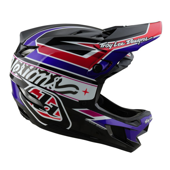Integrální přilba - TROY LEE DESIGNS D4 Polyacralite MIPS 2025 - Linear Black