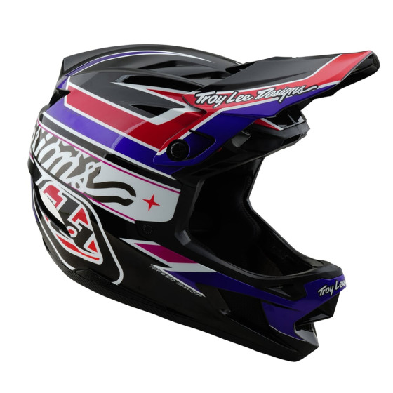 Integrální přilba - TROY LEE DESIGNS D4 Polyacralite MIPS 2025 - Linear Black