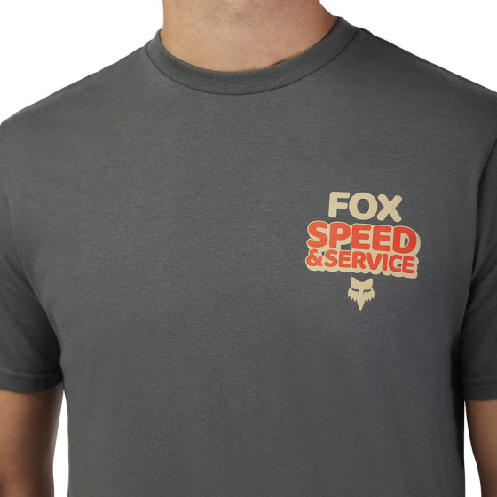 Triko - FOX  Always Custom Ss Prem Tee 2025 - Dark Shadow Grey
