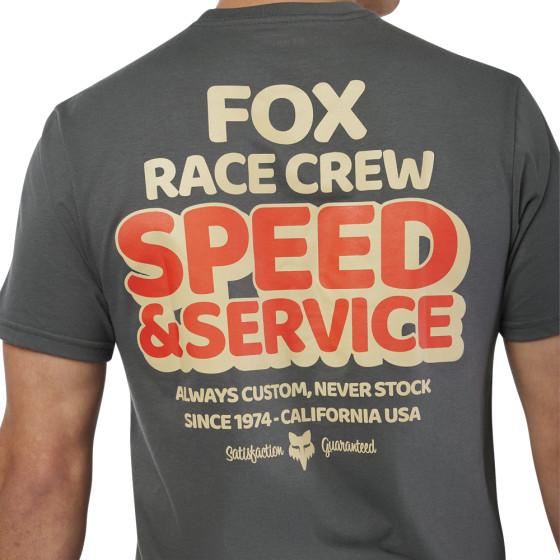 Triko - FOX  Always Custom Ss Prem Tee 2025 - Dark Shadow Grey
