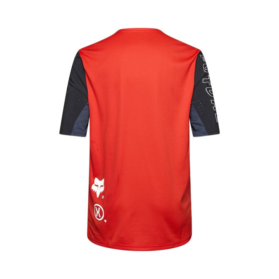 Dětský dres - FOX Defend Ss Jersey Elevated 2025 - Fluo Red