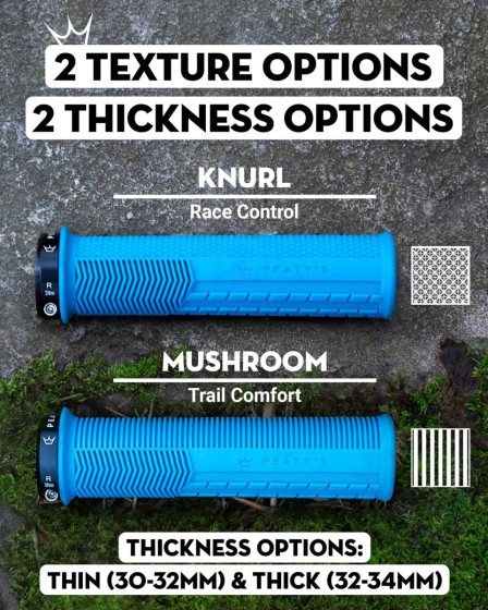 Gripy - PEATY'S Monarch Knurl Thick - Gum