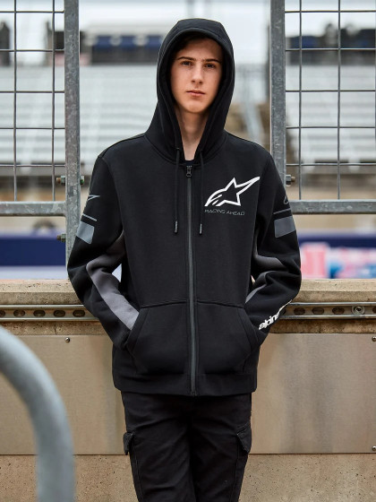 Mikina - ALPINESTARS Esemex Hoodie 2025 - Black / Charcoal