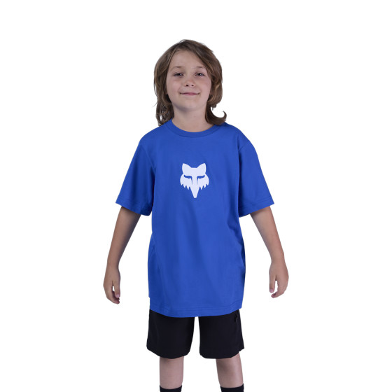 Dětské triko - FOX Youth Legacy Ss Tee 2025 - Blue