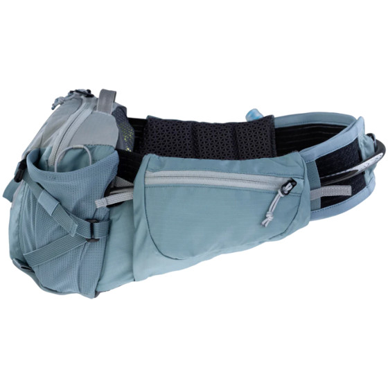 Ledvinka - EVOC Hip Pack Pro 3 2025 + Hydration Bladder 1,5L - Stone / Steel
