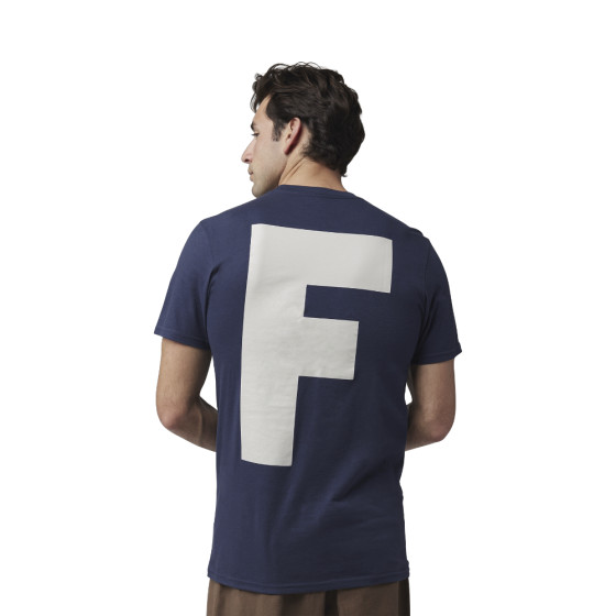 Triko - FOX Big F Ss Prem Tee 2025 - Midnight Blue