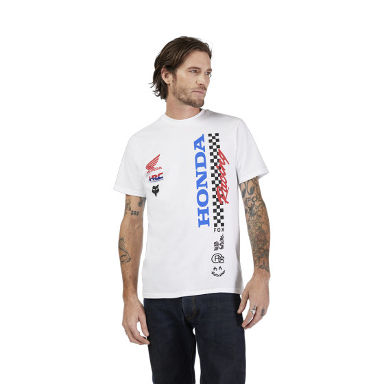 Triko - FOX Honda Ss Tee 2025 - Optic White