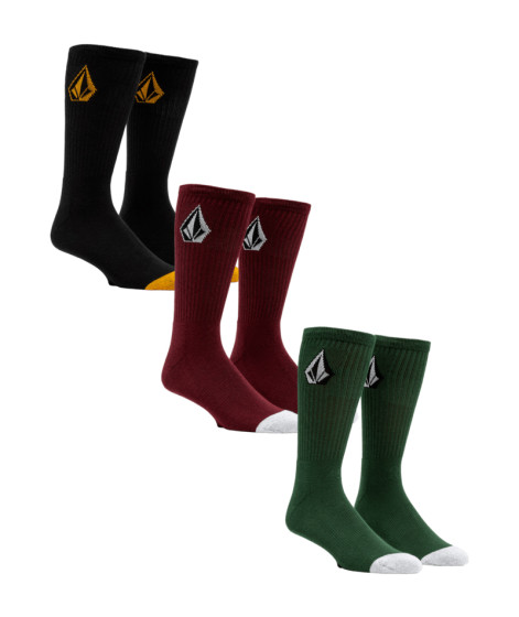 Pánské ponožky Volcom Full Stone Mix Sock 3Pk 3P