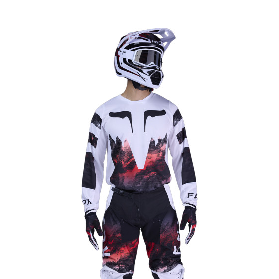 Dres - FOX 180 Kairos 2025 - White / Fluo Red