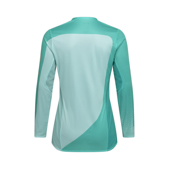 Dámský dres - FOX Flexair Fracture Jersey LS 2025 - Aqua Blue