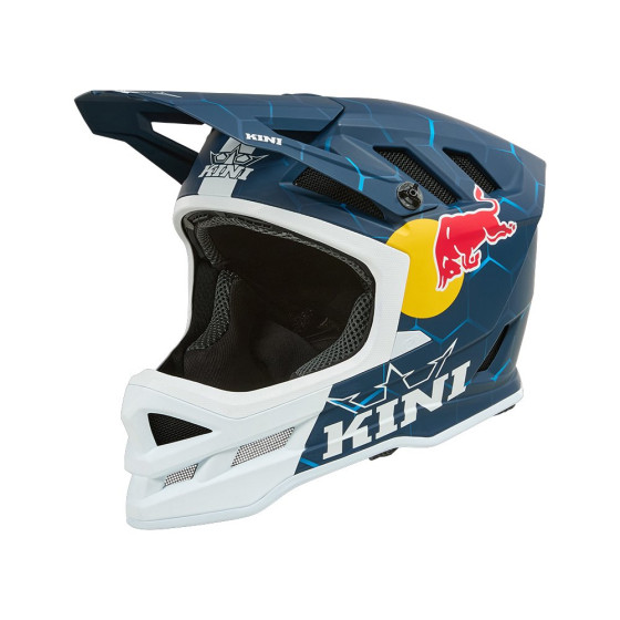 Integrální přilba - KINI Red Bull DHC 1.0 2026 - modrá/bílá