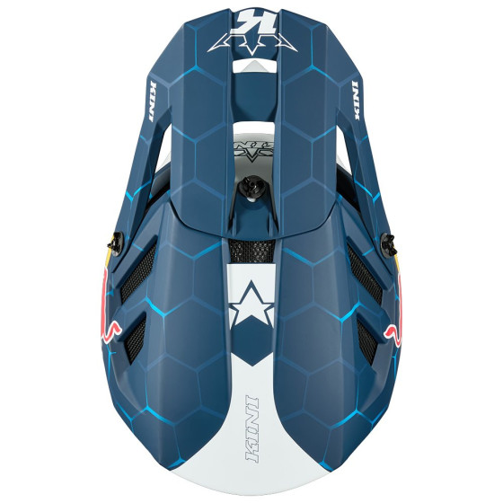 Integrální přilba - KINI Red Bull DHC 1.0 2026 - modrá/bílá
