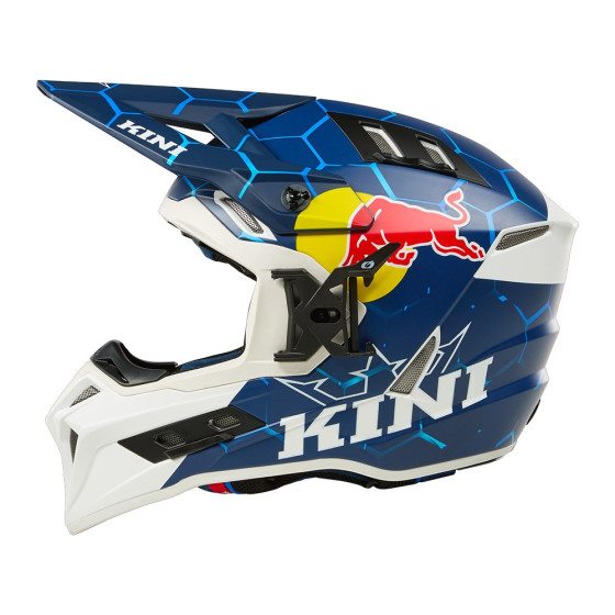 Přilba na cestovní Enduro - KINI Red Bull EXC 1.0 2025 - modrá/bílá