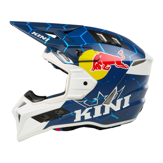 Přilba na cestovní Enduro - KINI Red Bull EXC 1.0 2025 - modrá/bílá