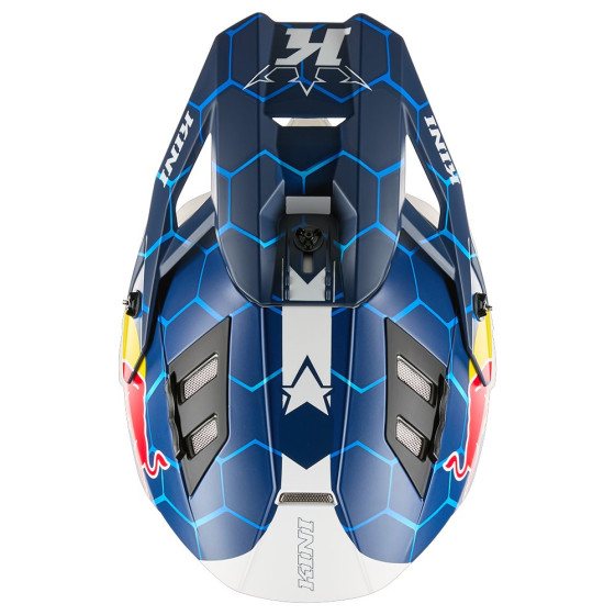 Přilba na cestovní Enduro - KINI Red Bull EXC 1.0 2025 - modrá/bílá