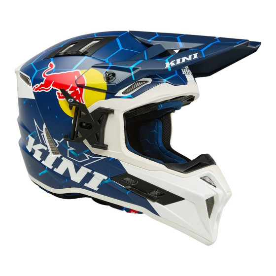 Přilba na cestovní Enduro - KINI Red Bull EXC 1.0 2025 - modrá/bílá