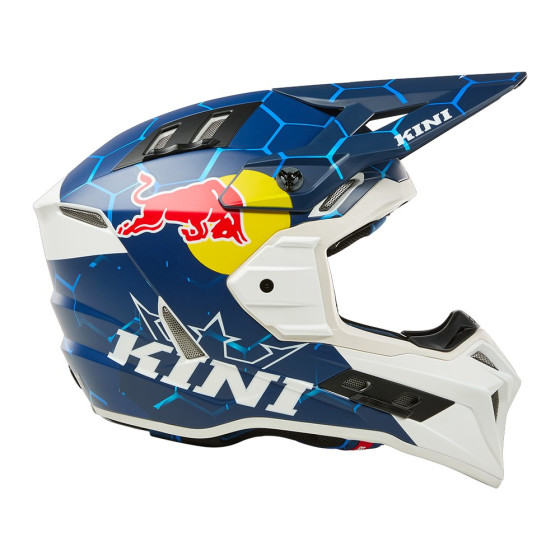 Přilba na cestovní Enduro - KINI Red Bull EXC 1.0 2025 - modrá/bílá