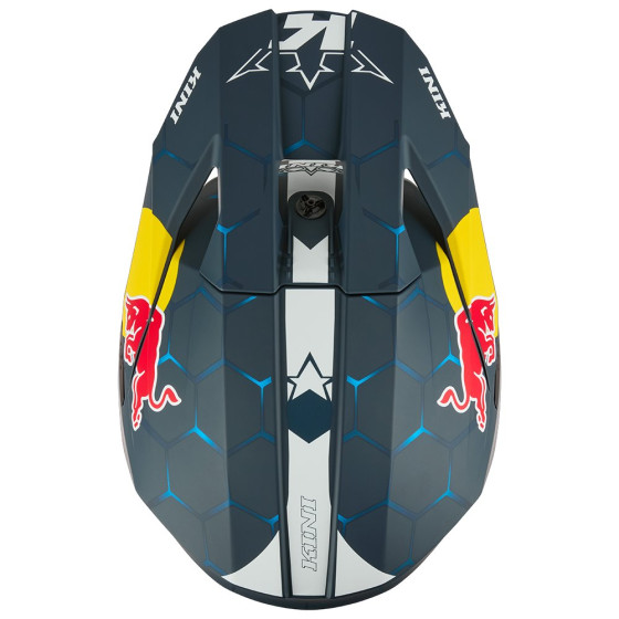 Integrální přilba - KINI Red Bull MX3 1.0 2025 - modrá/bílá