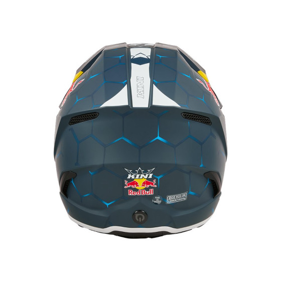 Integrální přilba - KINI Red Bull MX3 1.0 2025 - modrá/bílá