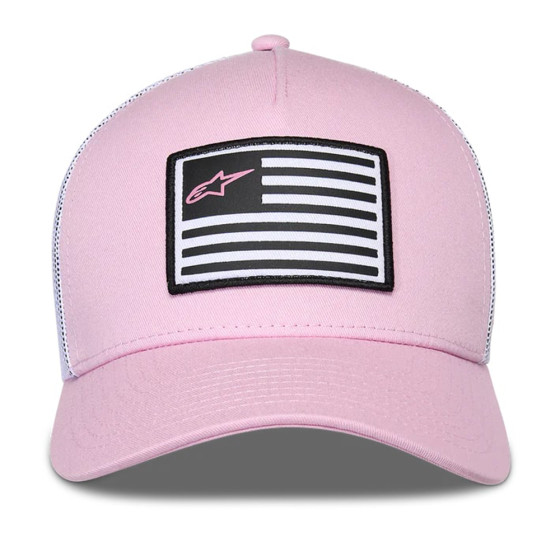 Čepice - ALPINESTARS Flag Snapback Hat - Pink / White