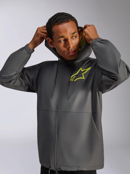 Bunda - ALPINESTARS Speeder Chromium Windbreak 2025 - Charcoal / Hi Vis Yellow