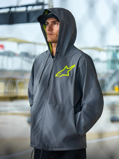 Bunda - ALPINESTARS Speeder Chromium Windbreak 2025 - Charcoal / Hi Vis Yellow